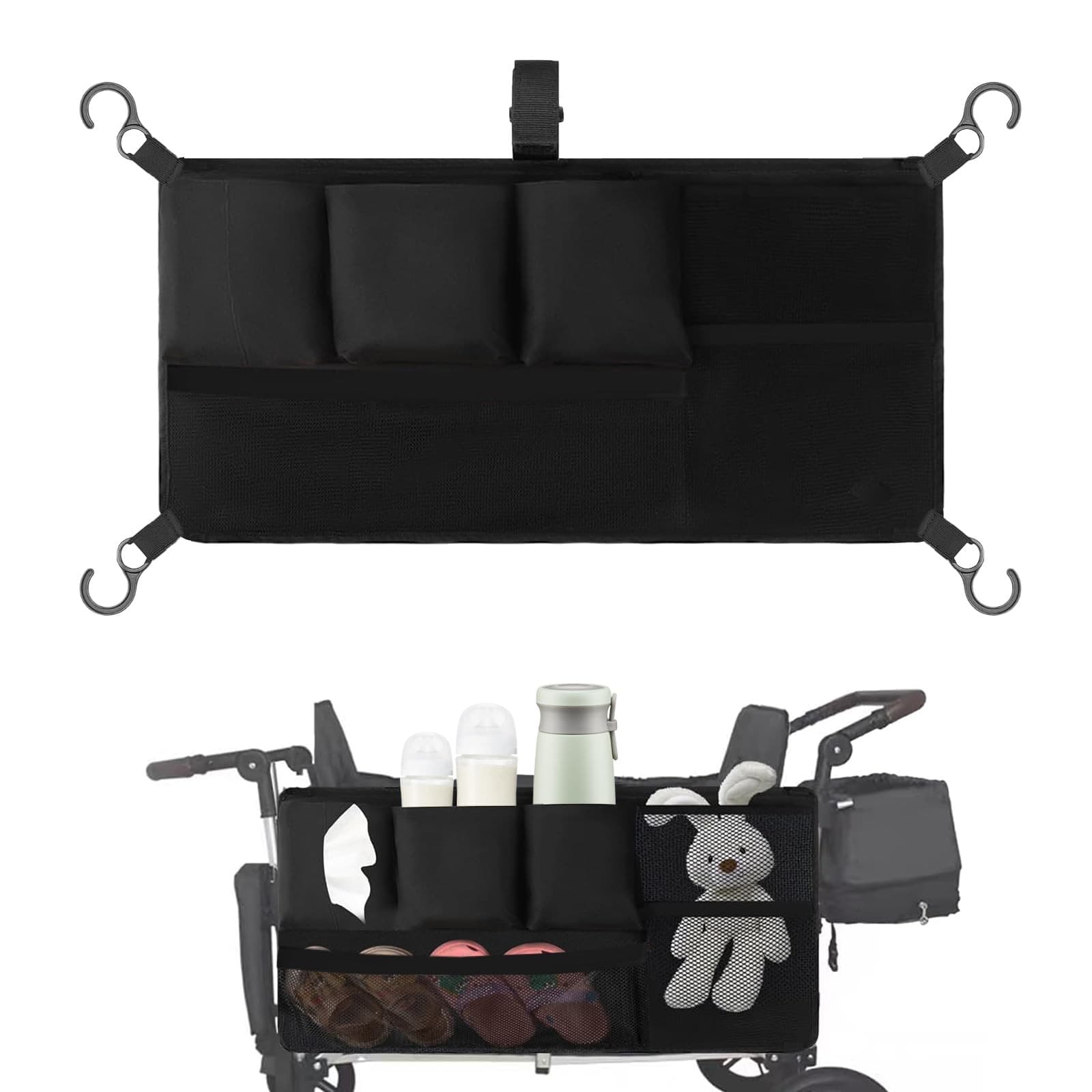 Universal Stroller Wagon Cargo Net, Wonderfold W-Series, Keenz, Mesh Storage Bag