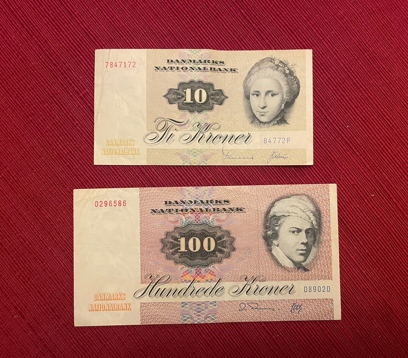 10-100 Kroner DENMARK 1972 Banknote, World Currency