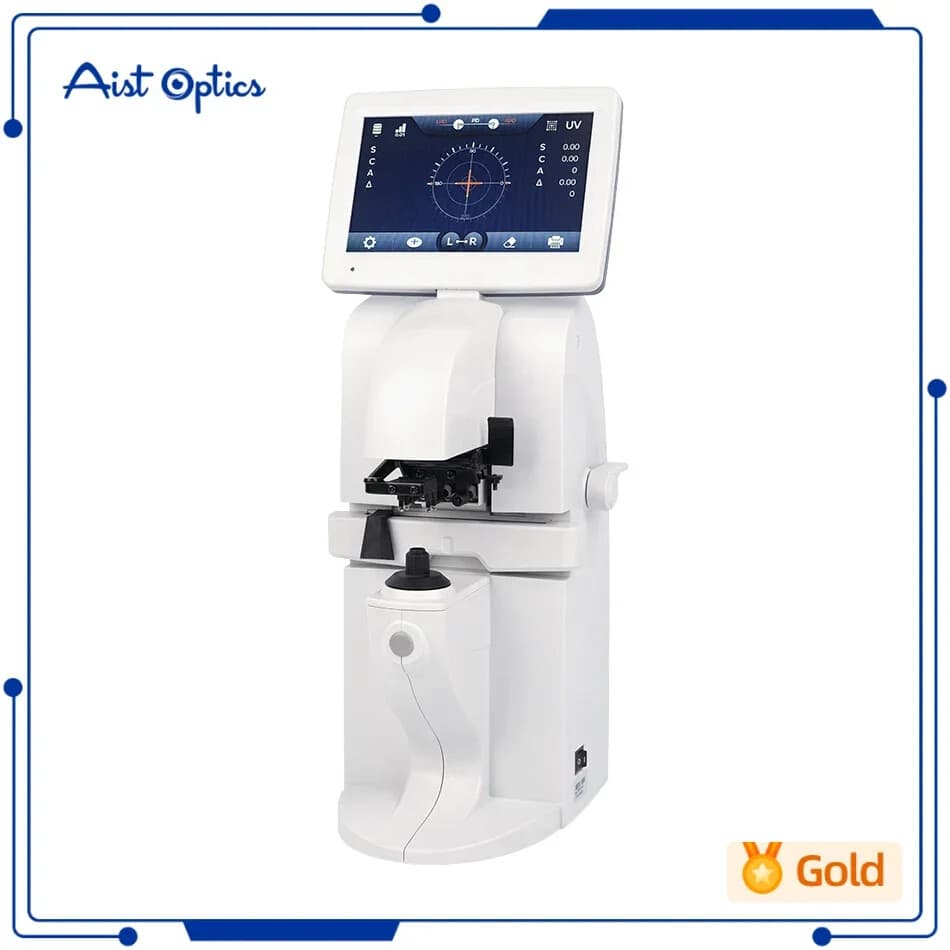 Auto Lensmeter Digital Lensometer With PD UV Printer 7 inch screen Focimeter