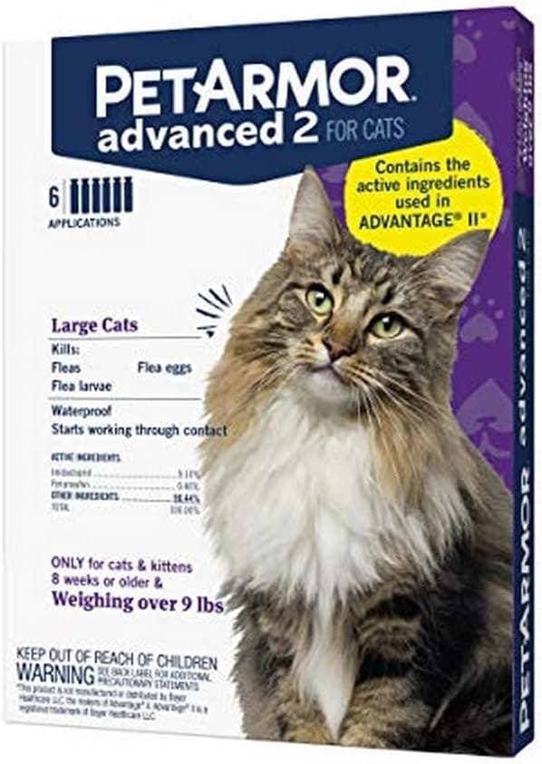Pet Armor Advanced 2 for Large Cats 9 Lbs and up