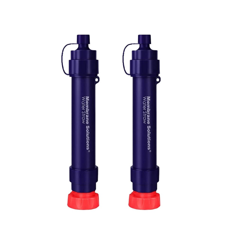 2pc Survival Emergency Water Purifier Straw,Water Filter Camping/Travel/Backpack
