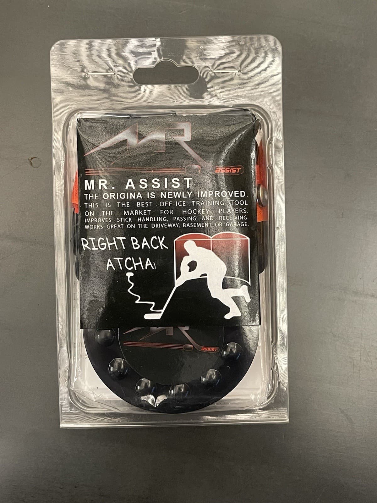 Mr. Assist Hockey Pass Rebounder Training Tool – Precision Passing Aid