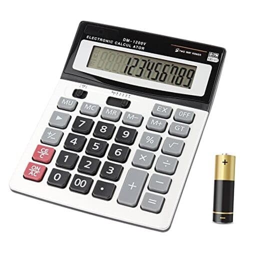 Large Electronic Calculator Counter Solar & Battery Financial Calculator x 1