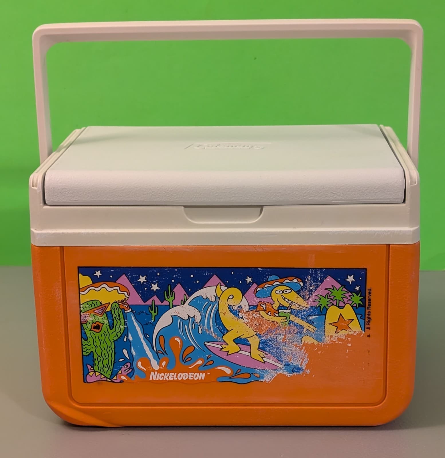 Vtg 1991 Nickelodeon Doo Wop Dinosaurs Cooler - RARE 90s Coleman - USA - *READ*