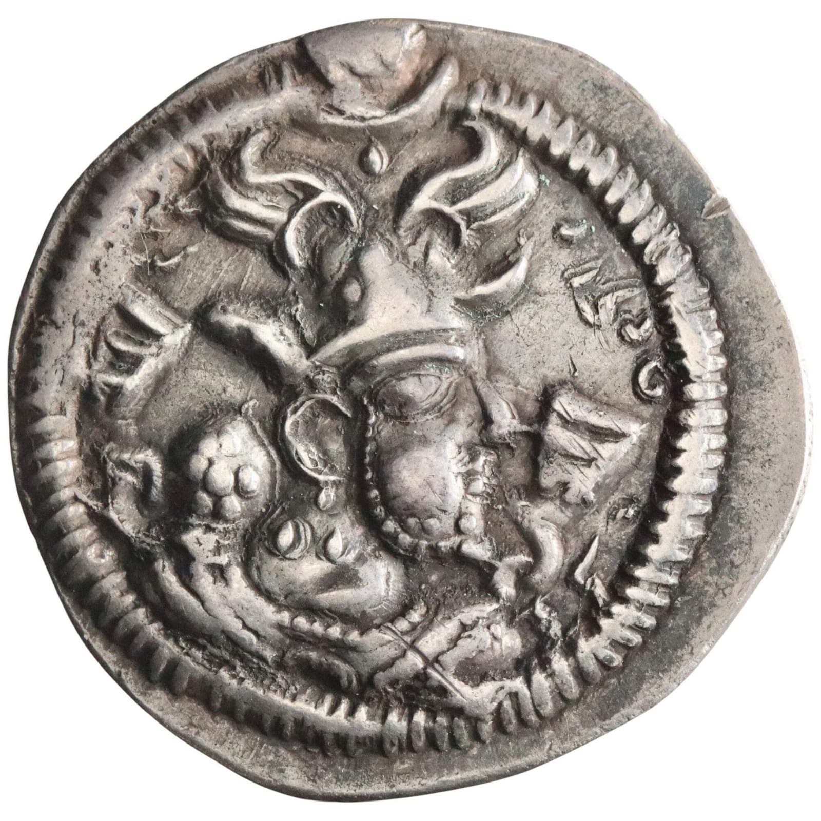 Sasanian: Peroz (457-484), silver drachm (2.87g), DA (Darabgird) mint, 457-484 C