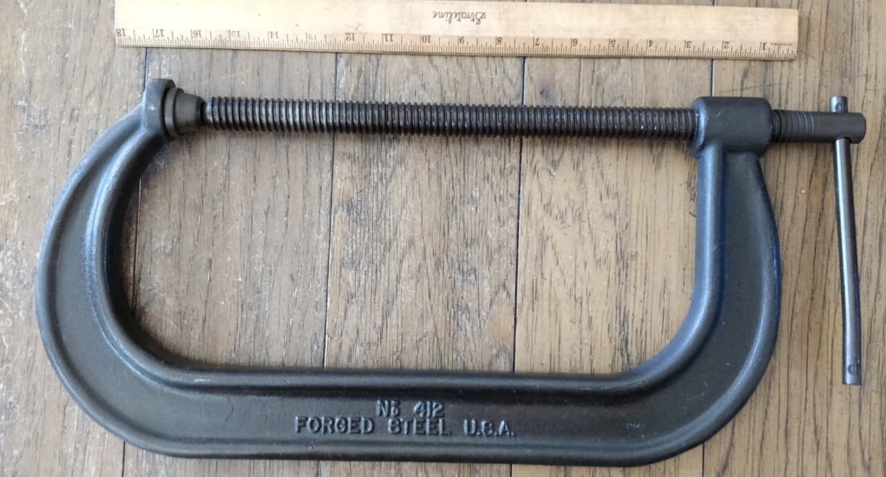 DIECRAFT 12" C Clamp / Drop Forged in USA🇺🇸 #412