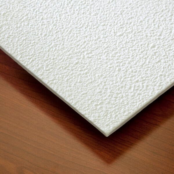 WaterProof PVC Ceiling Tiles-Genesis Stucco Pro 2' x 2' White Carton of 12 Tiles