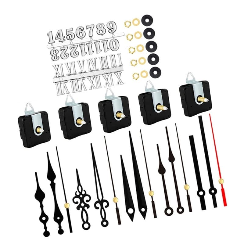Noiseless Quartzs Clock Motor Replacement Kits with Numerals for Clock Repair