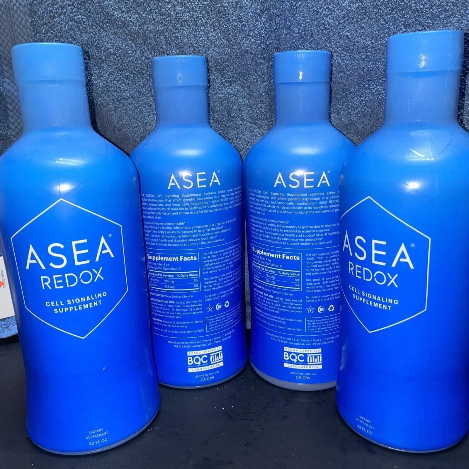 ASEA Water Redox Cell Signaling Supplement 4 32oz Bottles Sealed New, EXP: 09/27