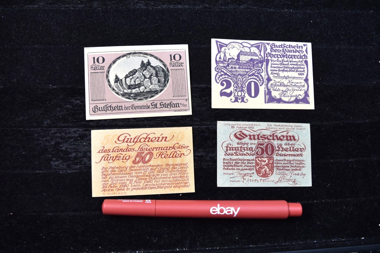 AUSTRIA 1920-21 NOTGELD ST STEPHAN + LINZ