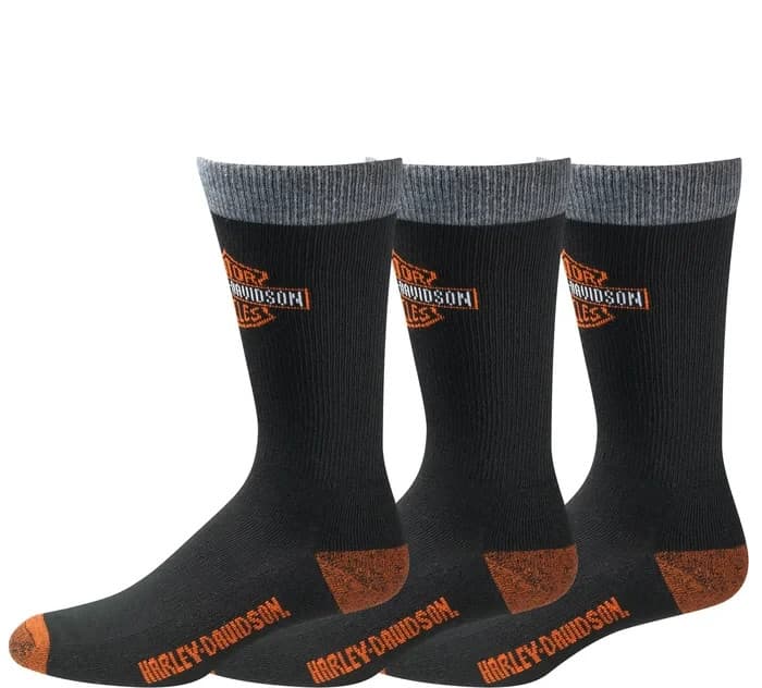 Harley Davidson Bar & Shield Riding Sock men's Shoe Sizes 9-13 4 pair