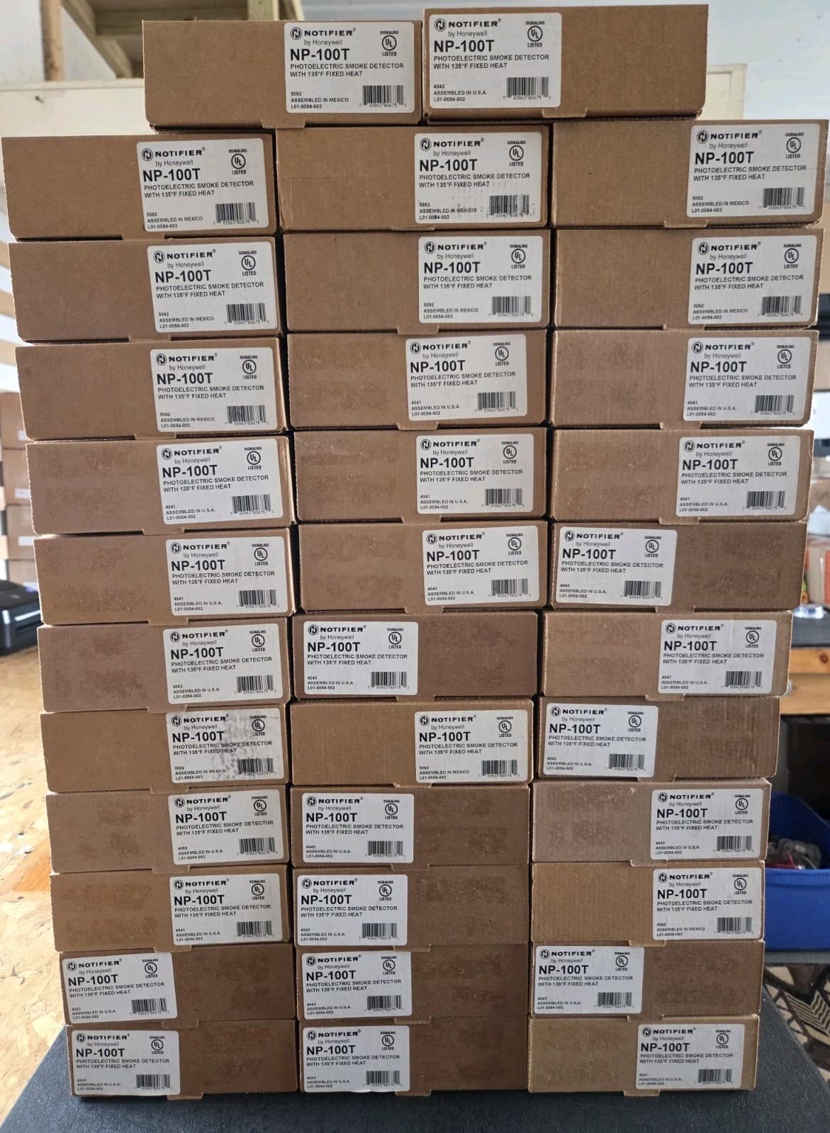 NOTIFIER NP-100T COMBO PHOTO SMOKE/135° FIXED TEMP HEAT DETECTOR - NEW 35 AVAIL.