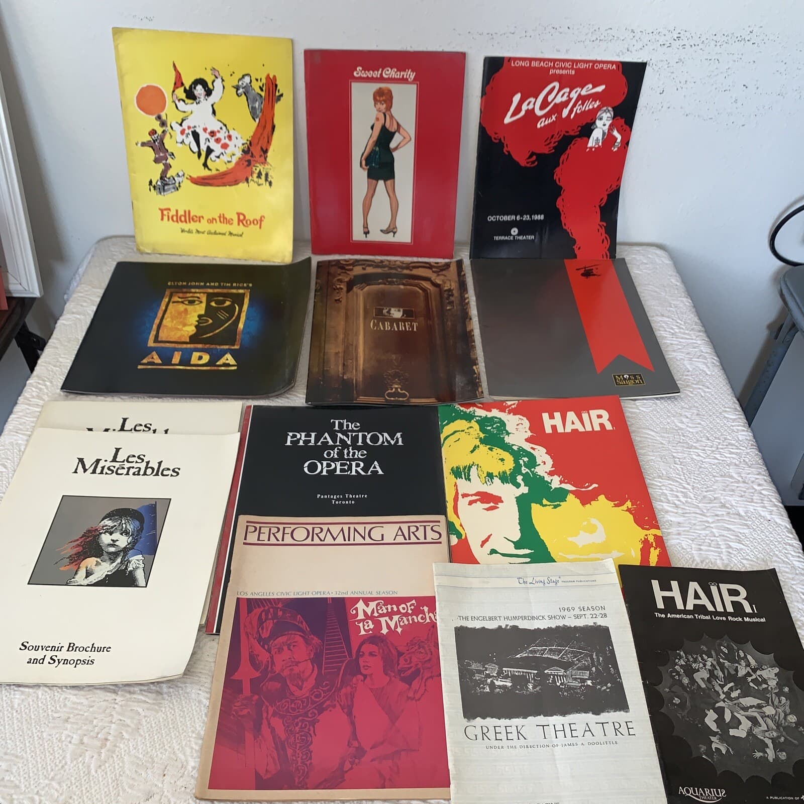 Vintage Lot of Broadway Playbill Musical Souvenir Programs