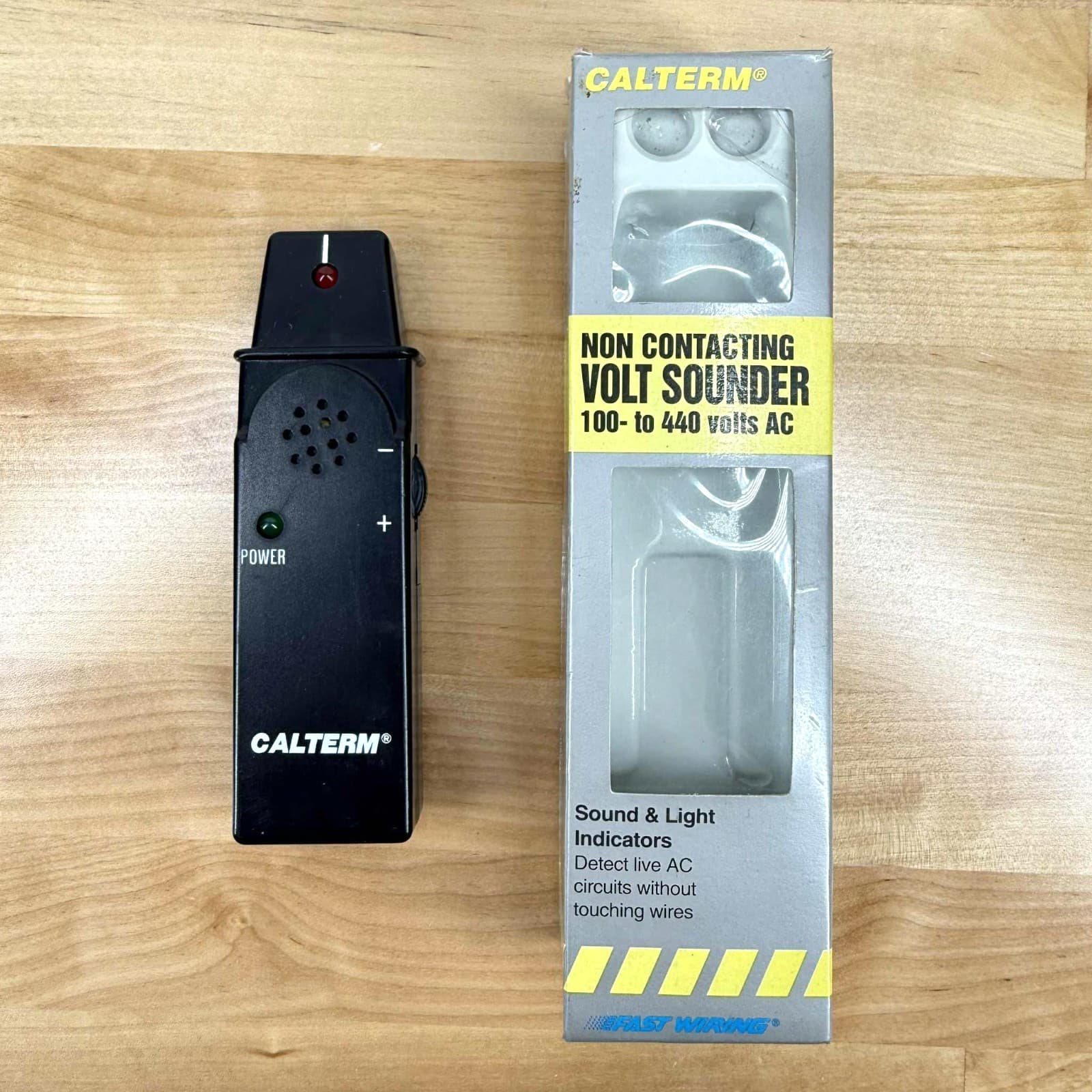 Calterm Non-Contact Voltage Tester Volt Sounder 100-440V AC Electrical 66311