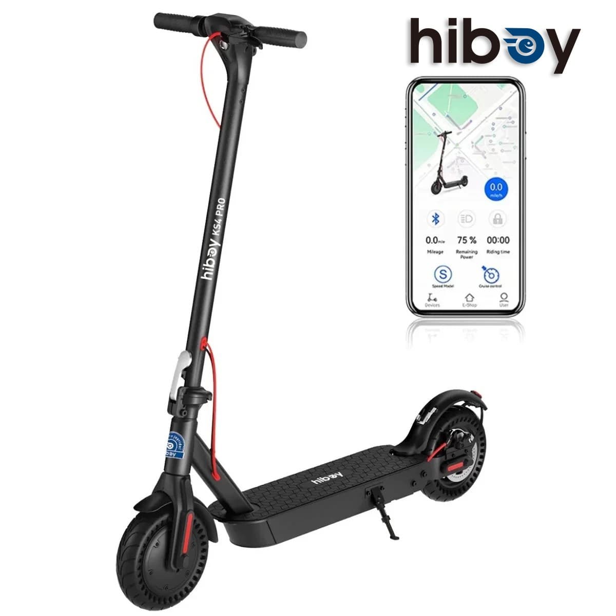 Hiboy KS4 Pro Electric Scooter 500W 25 Miles Range Adult Scooter Secondhand