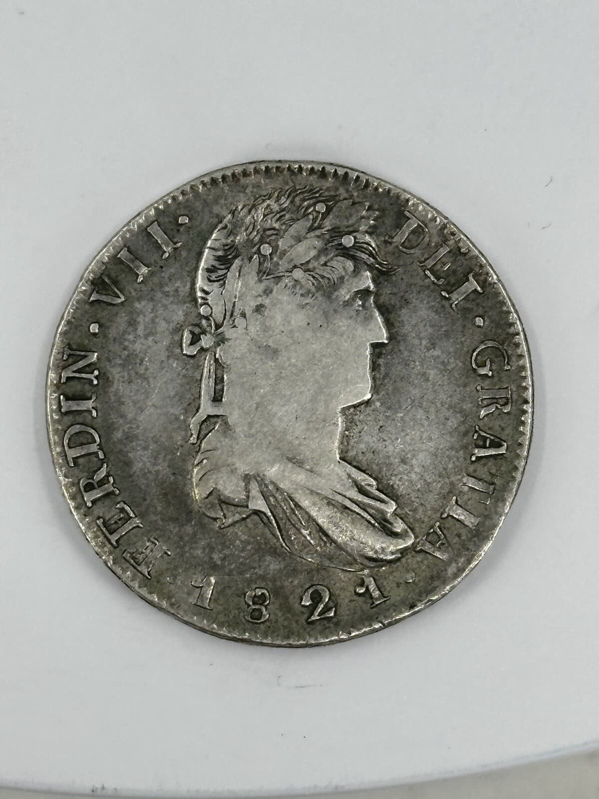 1821 Zs RG Mexico Silver 8 Reales Genuine Antique Spanish Colonial Dollar Coin