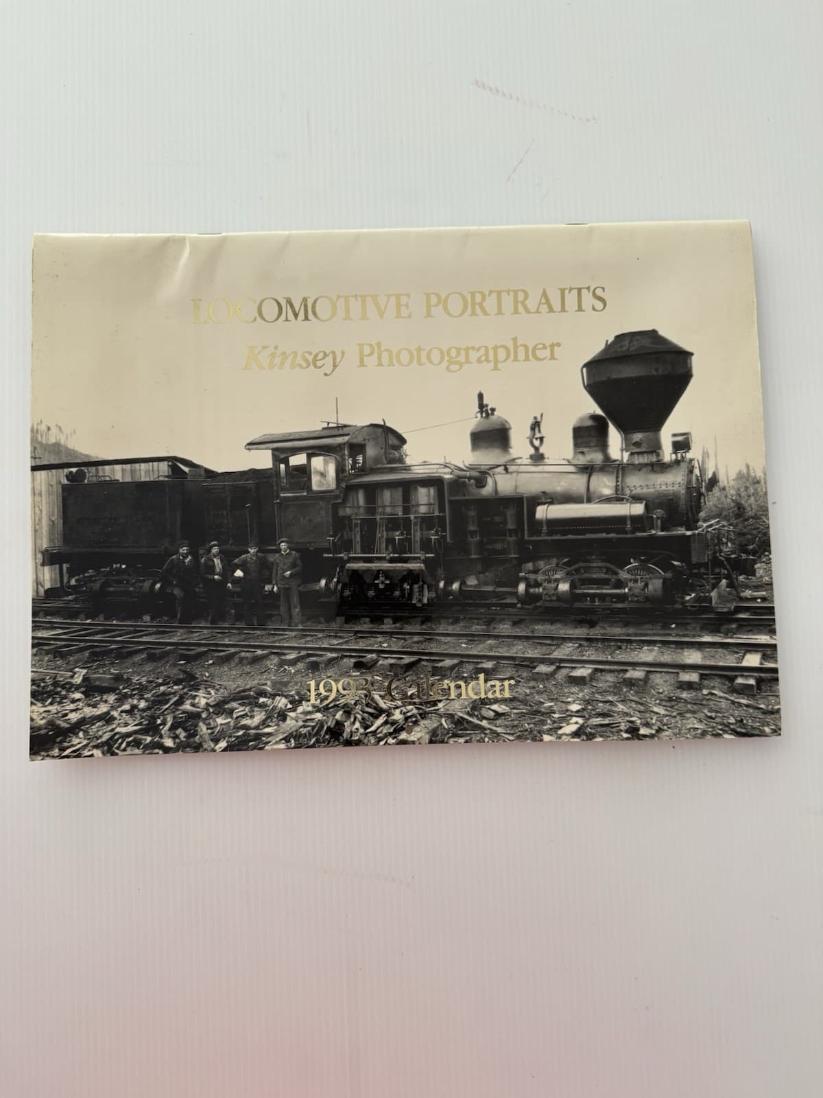 Vintage Locomotive Portraits by Kinsey -Used 1993 Calendar - 4 Unused Postcards