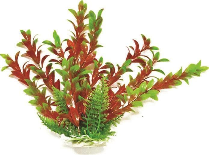 Rotala 9 in Tall Faux Aquarium Plant Green/Red Recommended Background Plant