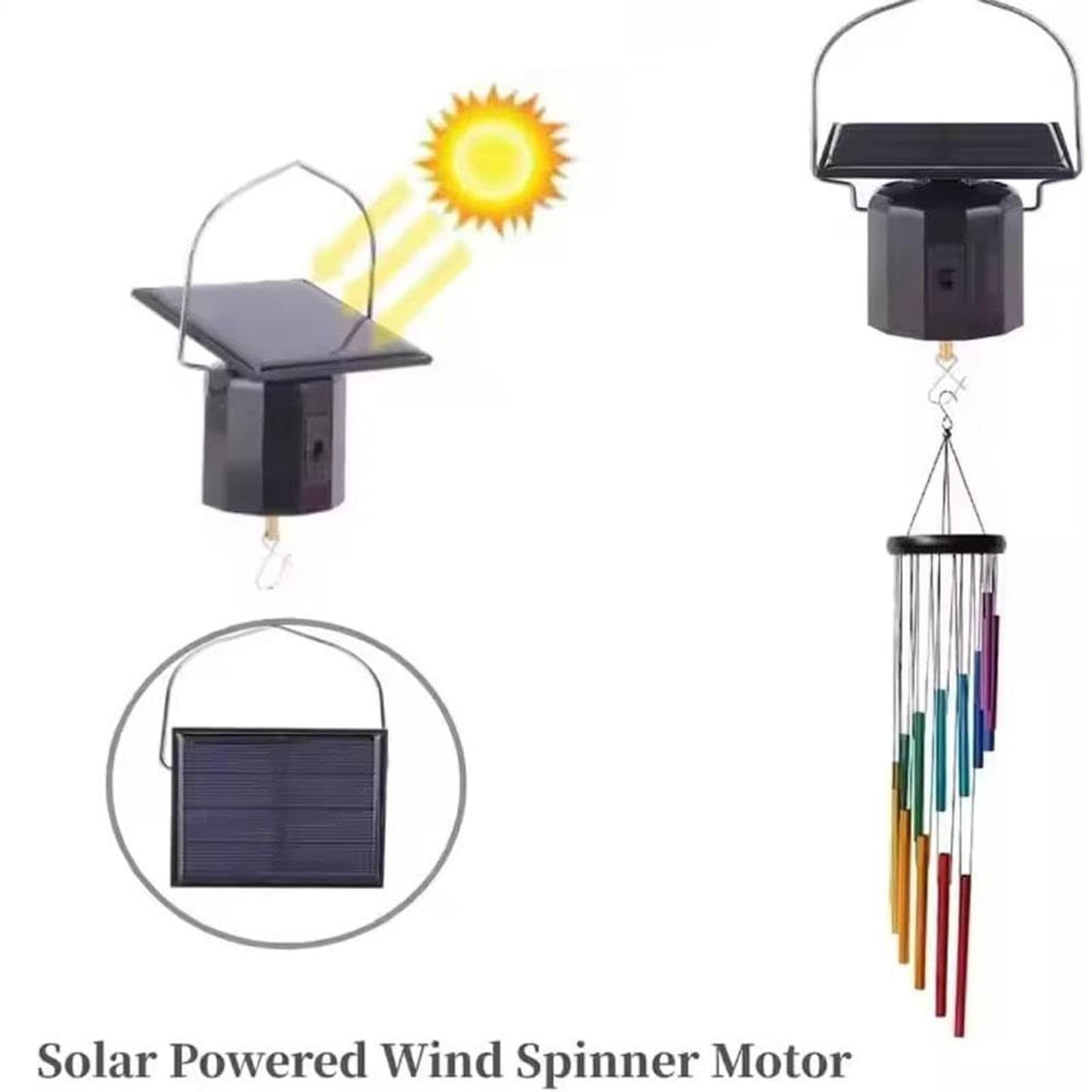 Wind Spinner Motor Solar Energy Rotating Motor for Garden Spinners Wind spinner