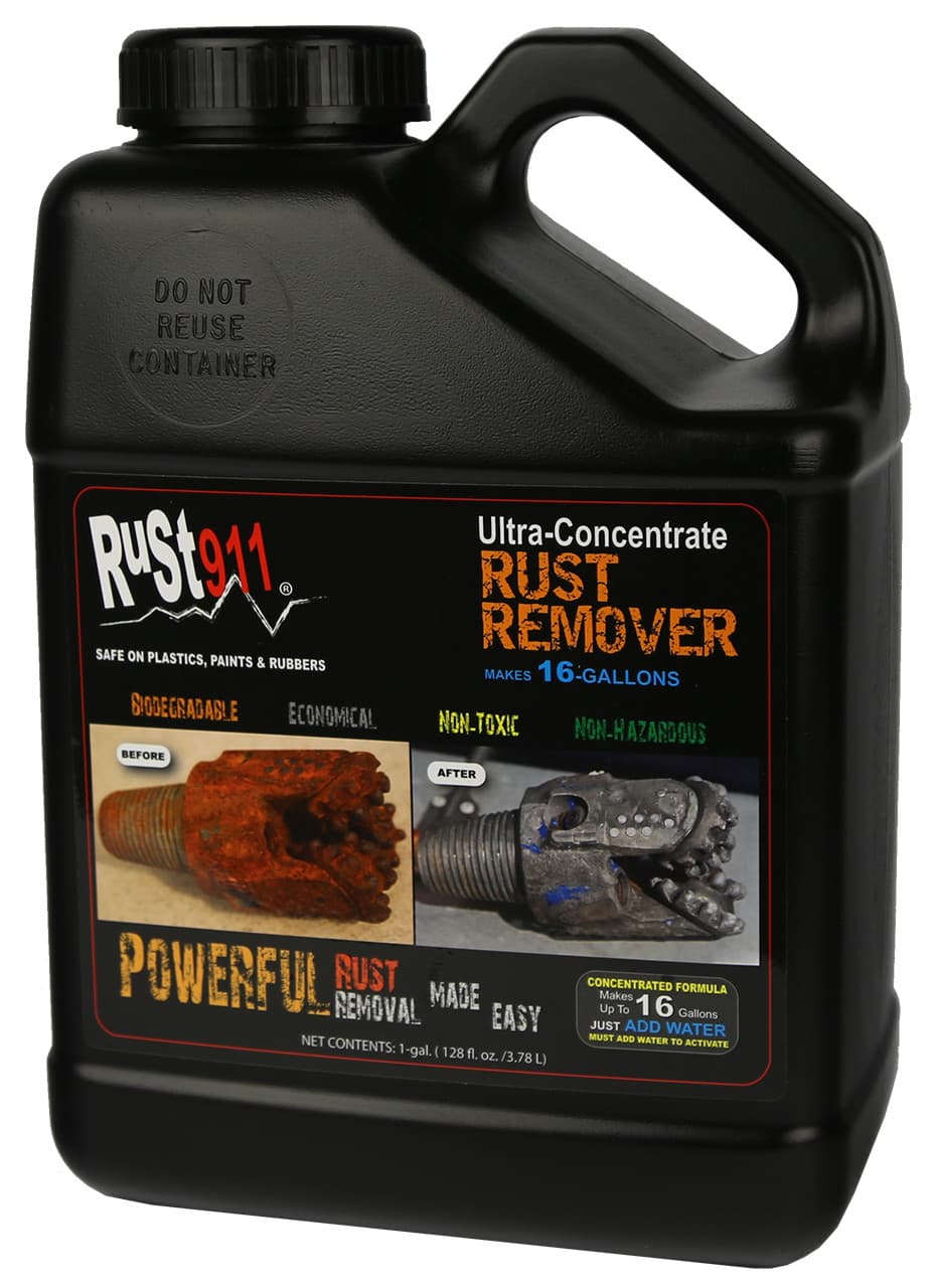 Rust911 Rust Remover MAKES 16-gal Ultra-Concentrate, 1-gal, FREE SHIPPING