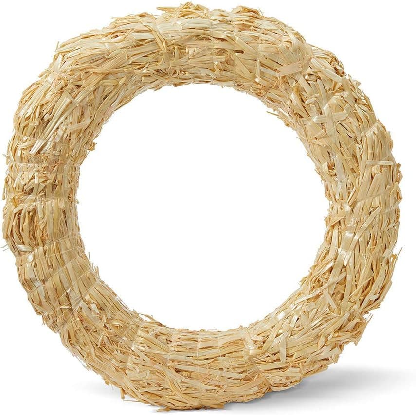 Straw Wreath Form 10 Inch Natural