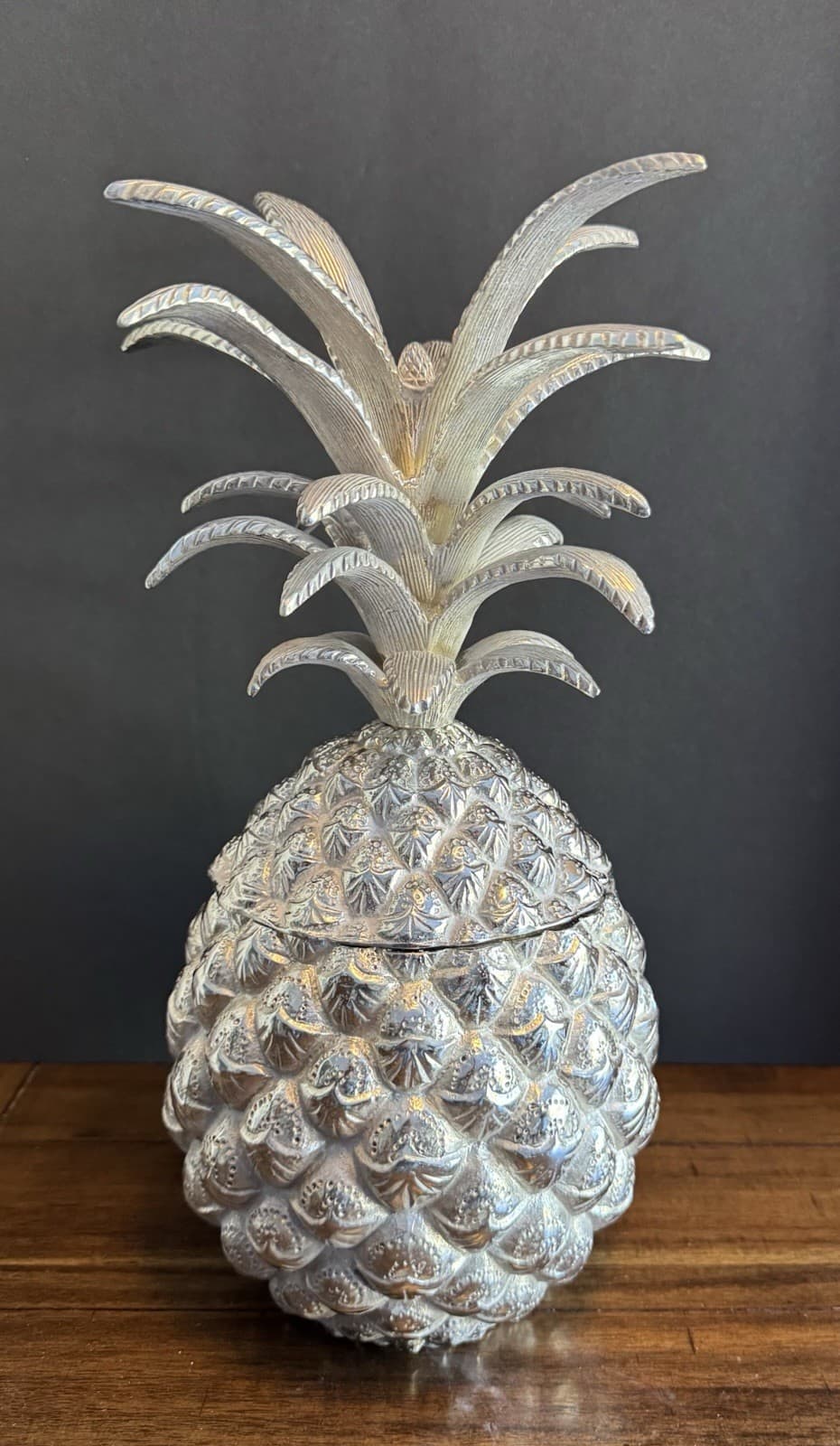 Lunt Silversmiths Silver Plated Pineapple Ice Bucket Storage Jar Container