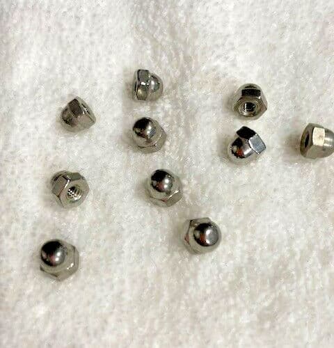 6-32 ACORN CAP NUT, Plain Finish, Stainless Steel (25 pcs)