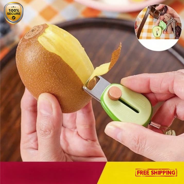 1pc Mini Travel Paring Tool – Foldable Stainless Peeler & Fruit Knife - NEW