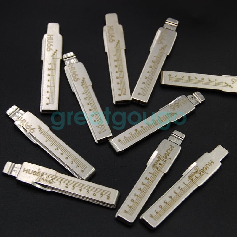 10PCS 31# Blank Key HU66 For Volkswagen Audi Skoda Bugatti Lamborghini Cayenne
