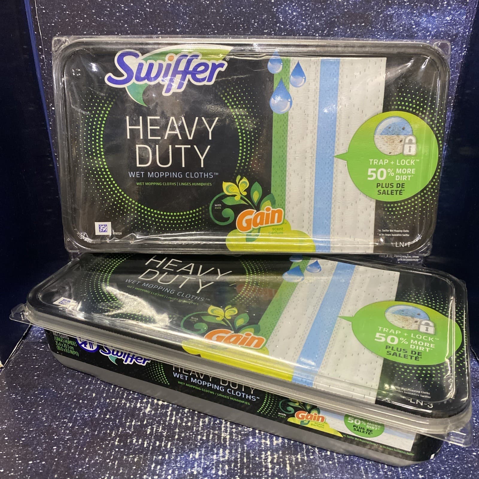 2 X Swiffer Heavy-Duty Wet Cloth Gain Scent 10/Pack In each