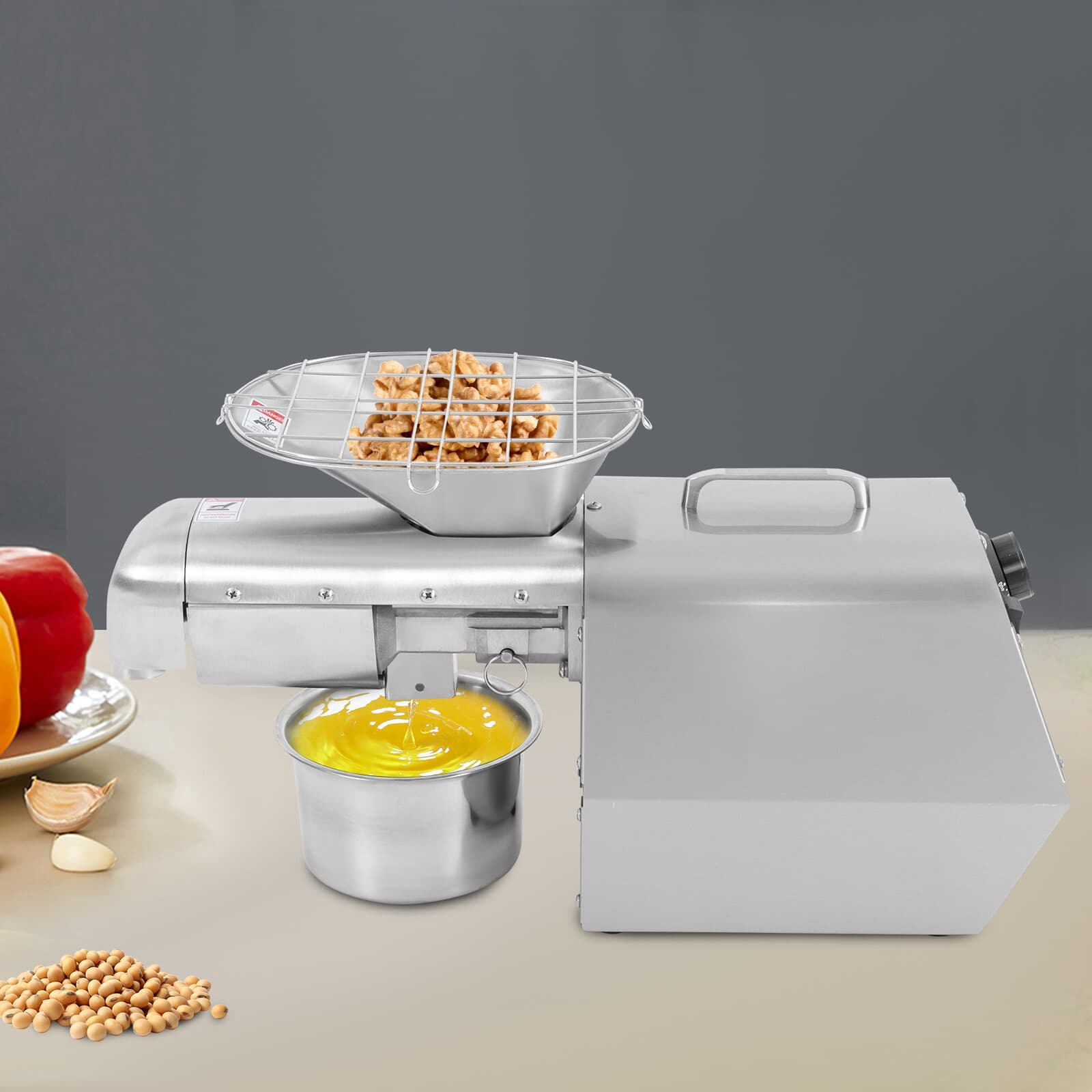 Oil Press Machine Seed Oil Extractor Stainless Steel Cold &Hot Oil Press Machine