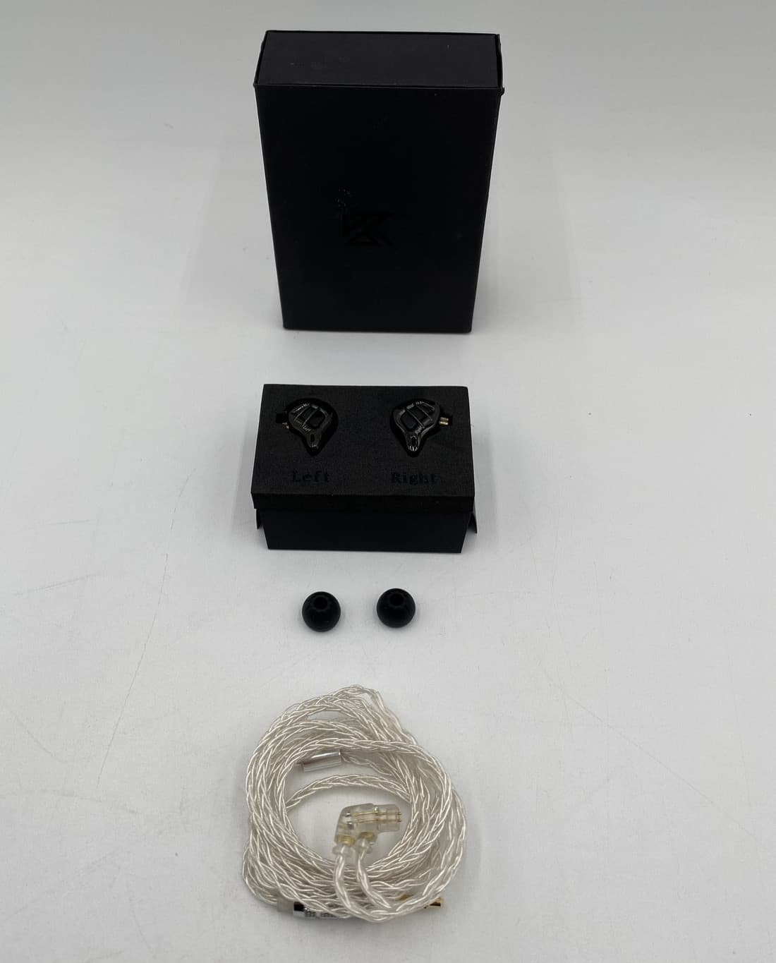 KZ ZAR In-Ear Monitor Headphones 7BA+1DD Hybrid HiFi Earbuds (No Mic) - Black