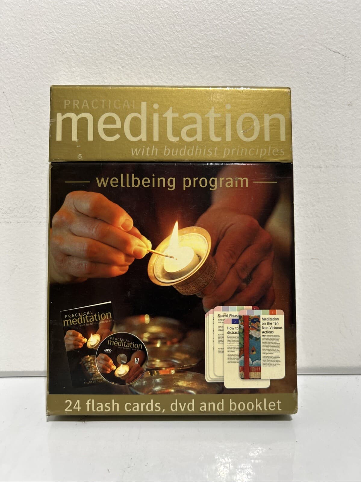Practical Meditation with Buddhist principles (DVD+Cards) - G/VGC - PAL