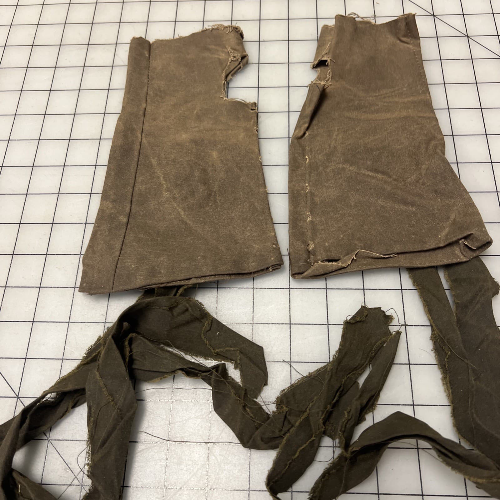 18th Century era Rough Fingerless Mitts out of Scraps, "Turn" TV Costume #132