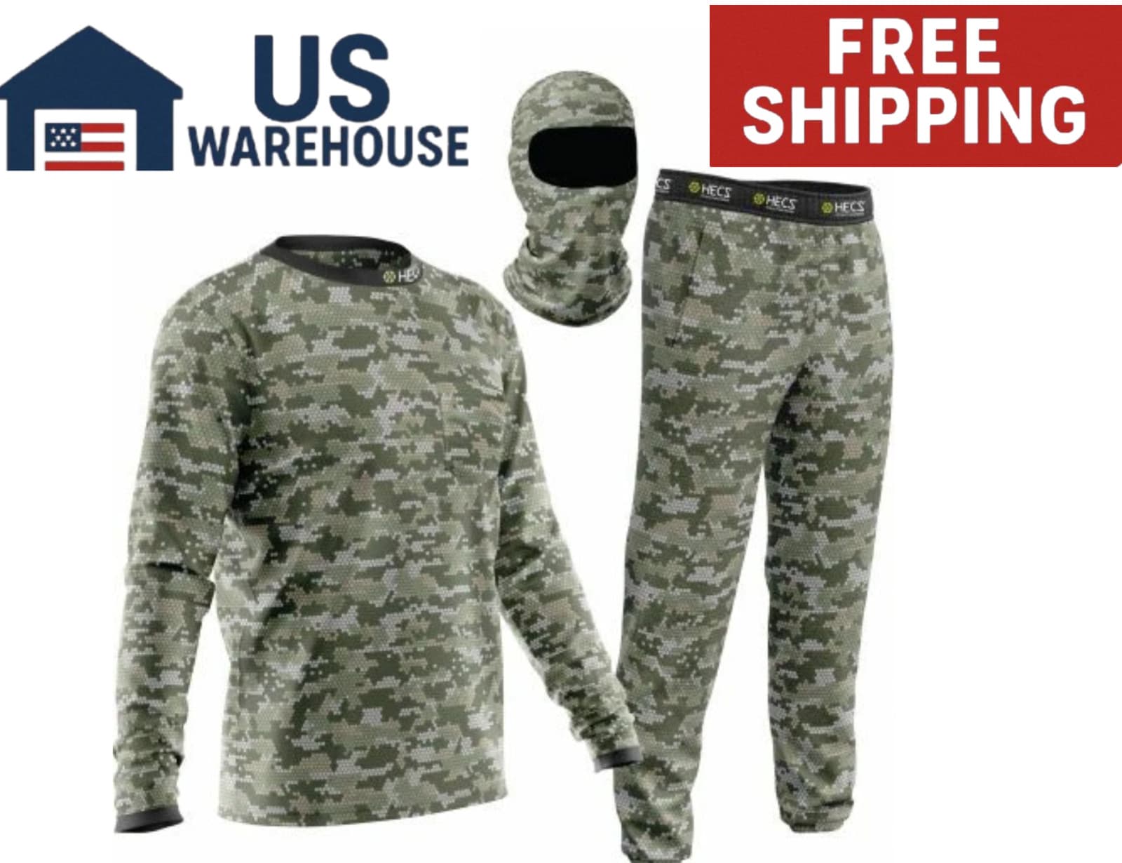 HECṠ(HECṠtyle Anywhere)Lightweight Hunting Clothing Set Shirt Pants Hood 2XS–3XL