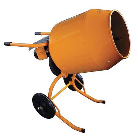 Westward 10N694 Wheelbarrow Mixer, 4-3/4 Cu. Ft., 3/4Hp
