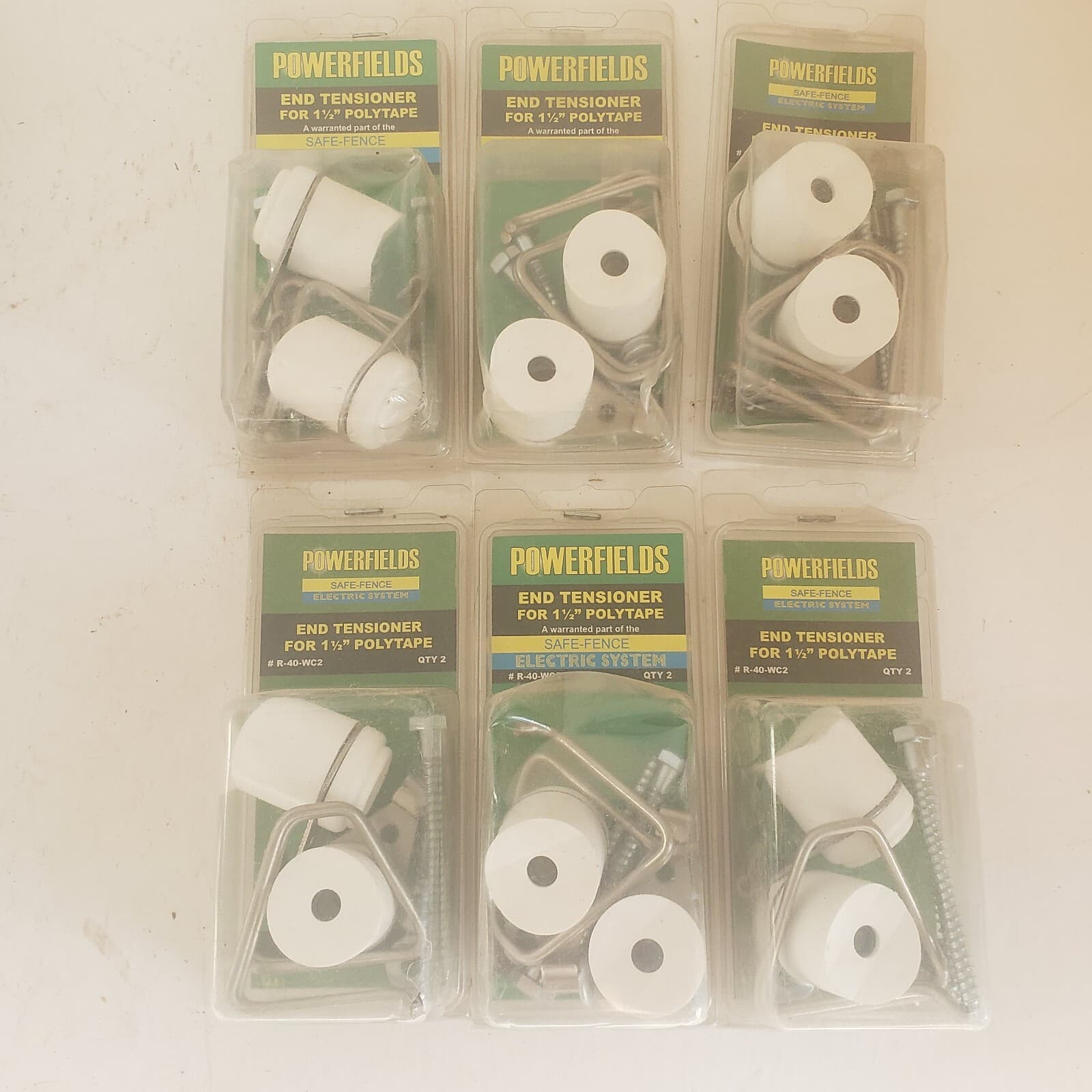 1 pack of 2 - POWERFIELDS R-40-WC2 1.5" POLY TAPE END TENSIONER. NEW in Package