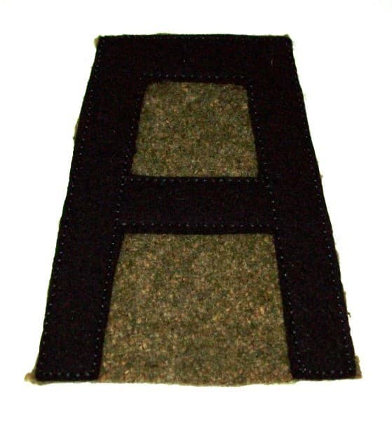 ORIGINAL CUT-EDGE EMBROIDERED WOOL WW1 - 1930's 1st ARMY PATCH