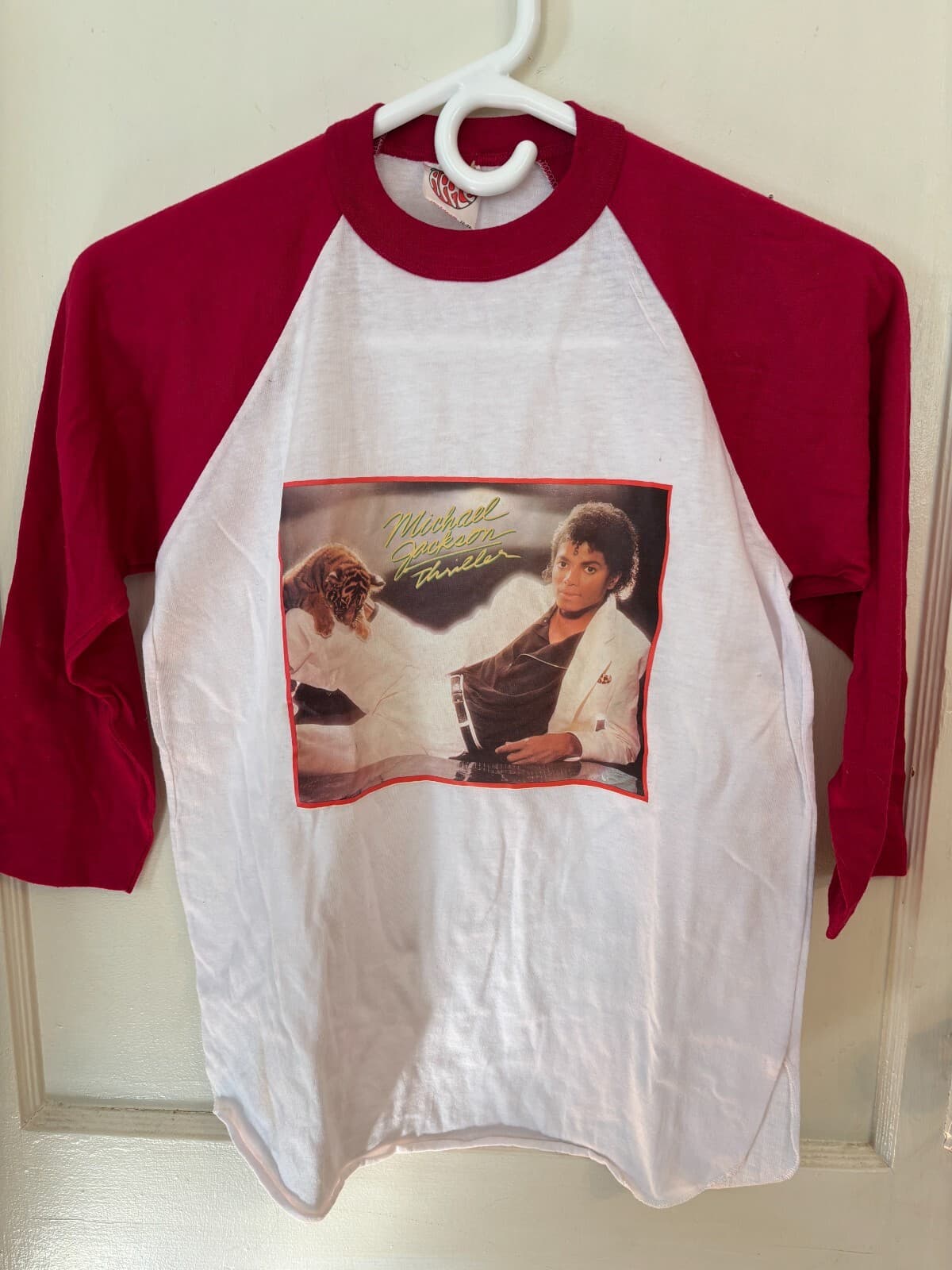 Vintage 1980's Michael Jackson Thriller 3/4 Sleeve T-Shirt Adult XS