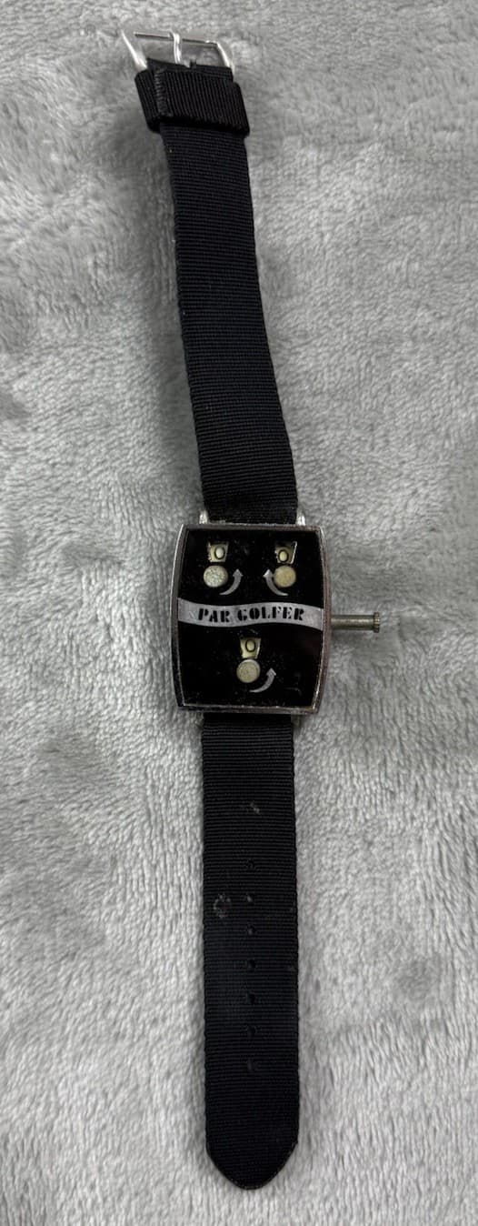 VTG Mid-Century Par Golfer Wrist Stroke Counter Score Keeper