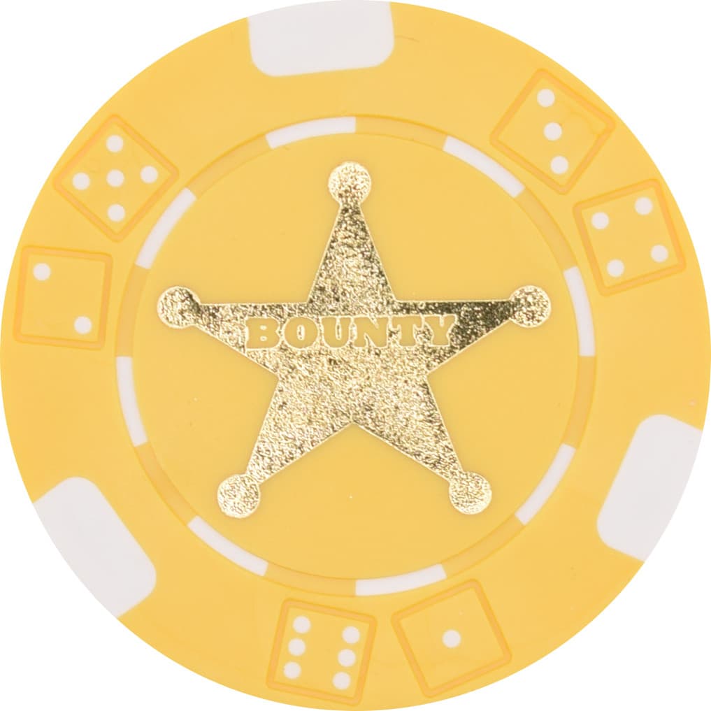 100 TEXAS HOLDEM BOUNTY TOURNAMENT POKER CASINO CHIPS Free Shipping *