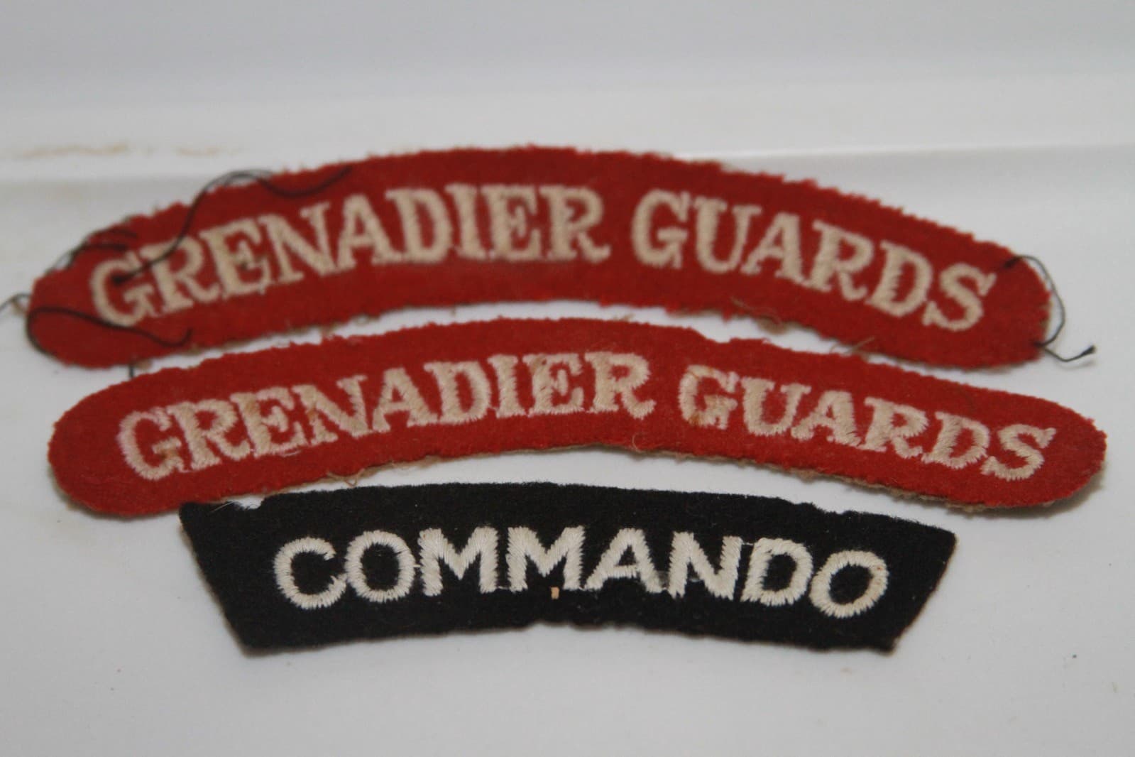 WW2 British Army Grenadier Guards and Commando Uniform Patches