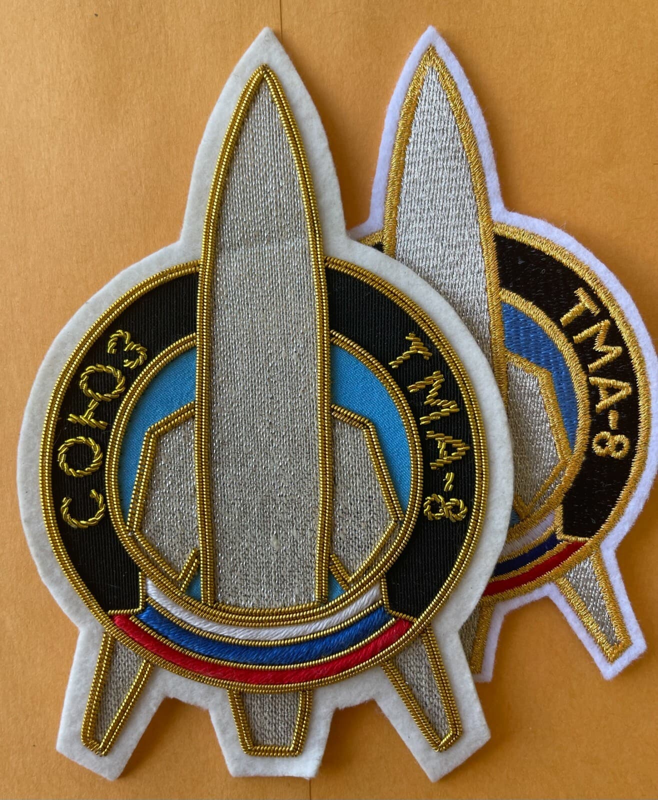 Soyuz TMA-8/ISS-13 Flown Rocket hand made patch