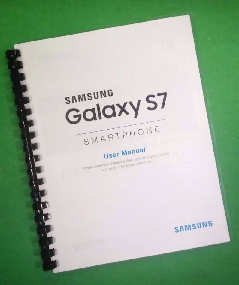 Owners Manual for Samsung Galaxy Phone S7 G930 Camera 119 Pages W/Clear Covers!