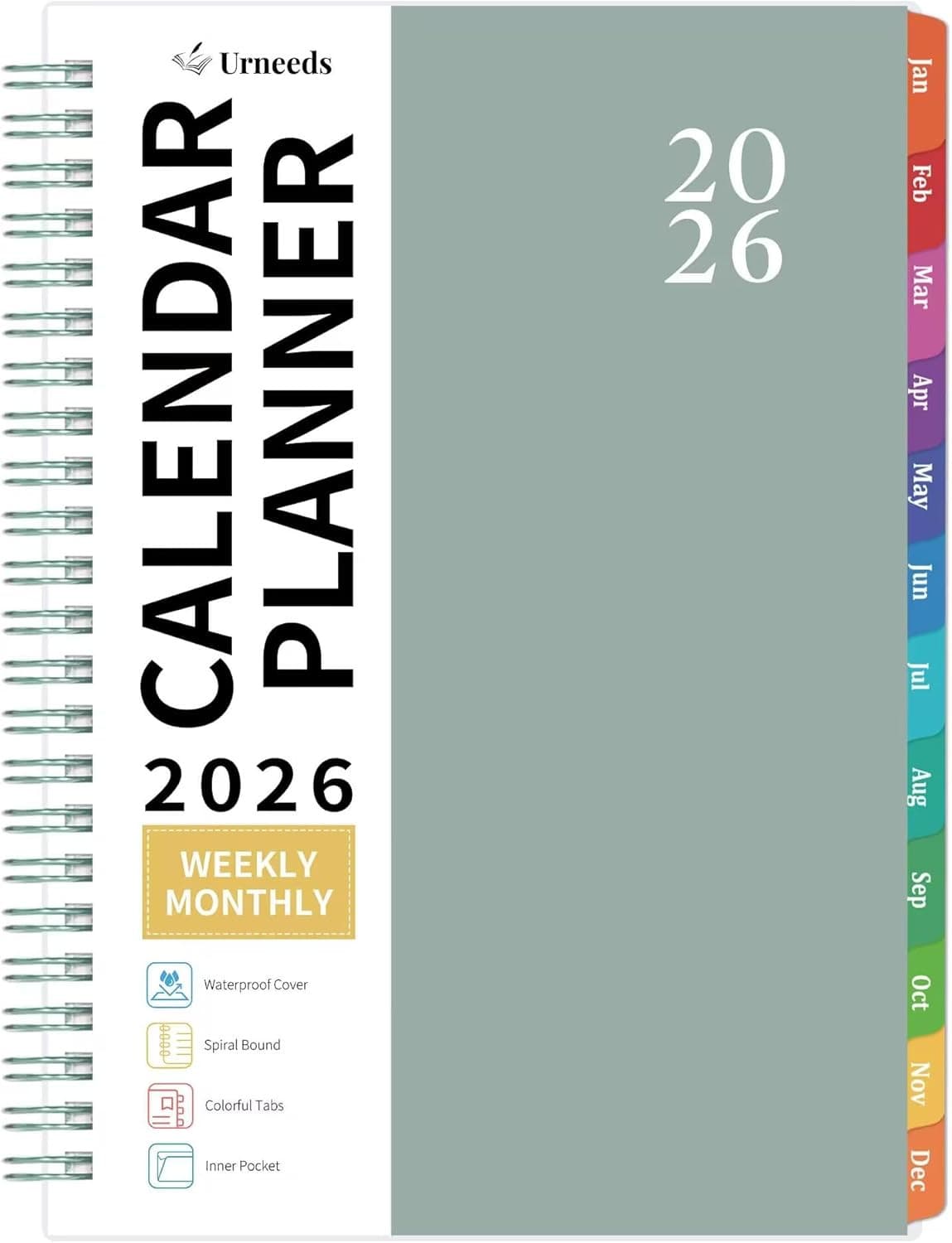 2026 Planner - 2026 Planner Weekly and Monthly from Jan. 2026 - Dec. 2026, Calen
