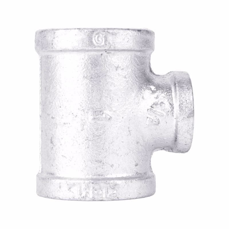 BK Products 510-753HN Galvanized Malleable Iron Pipe Reducing Tee 1 x 1/2 in.