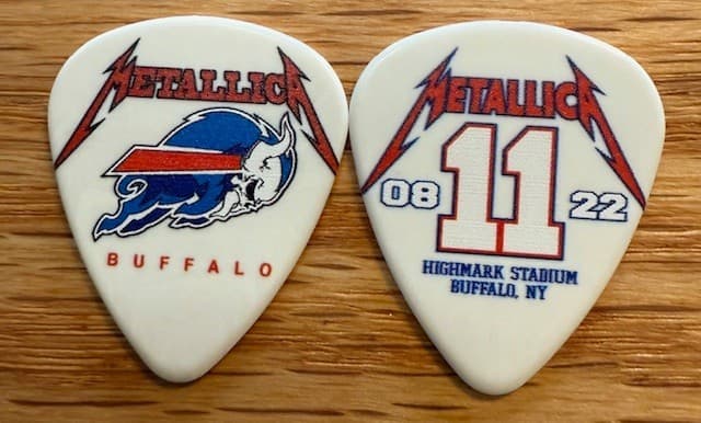 METALLICA / BUFFALO BILLS / HIGHMARK STADIUM / AUG 11, 2022 / TOUR GUITAR PICK