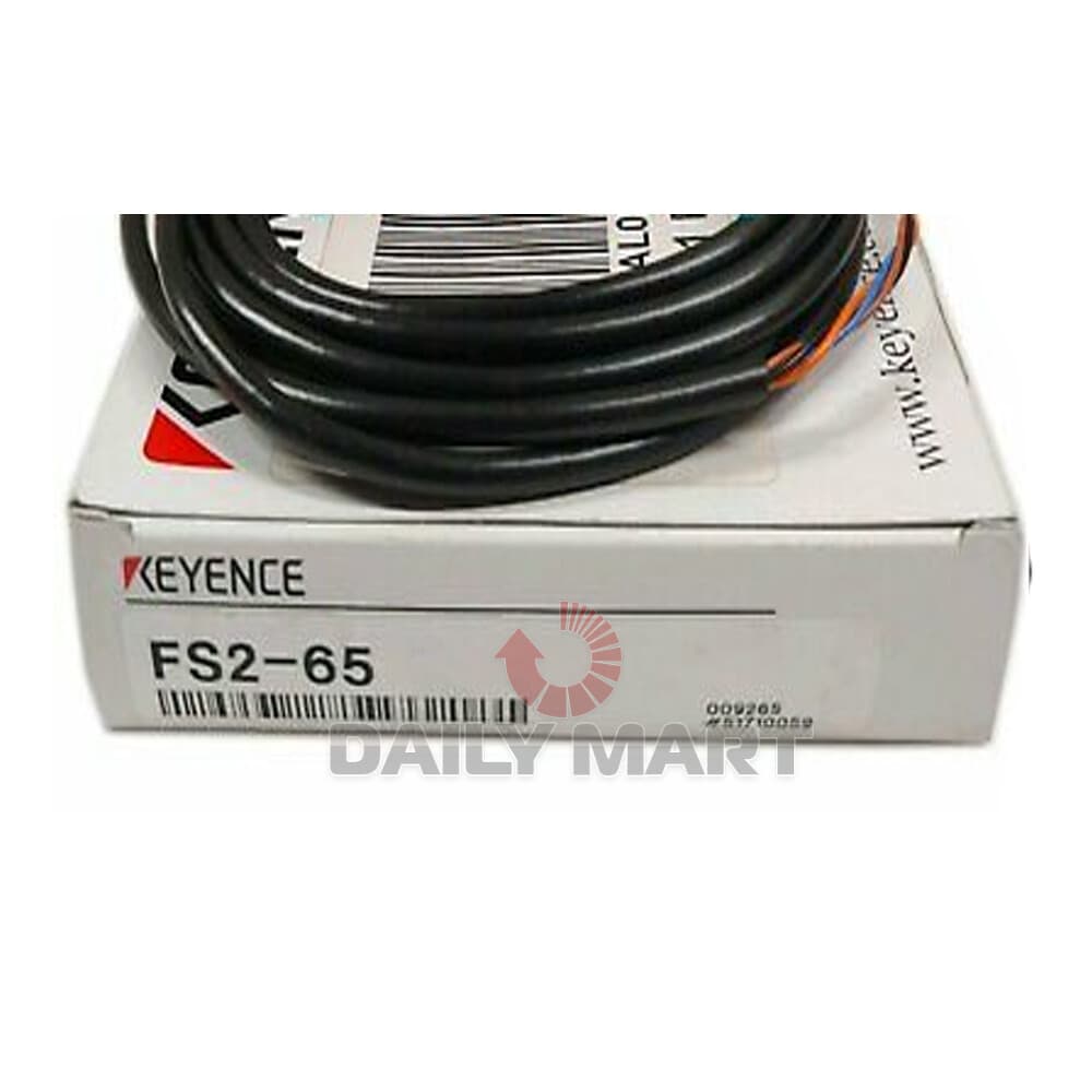 New In Box KEYENCE FS2-65 Fiber Optic Sensor