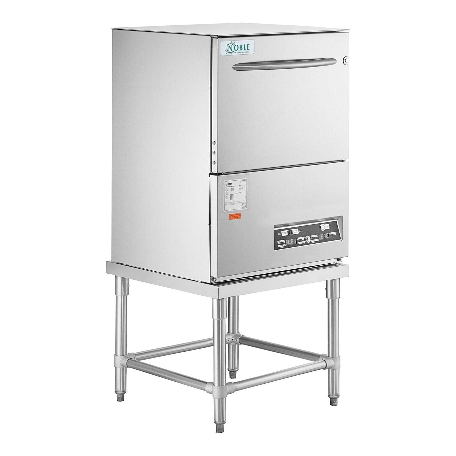 Noble Warewashing UH30-FND High Temperature Undercounter Dishwasher Kit with 18"