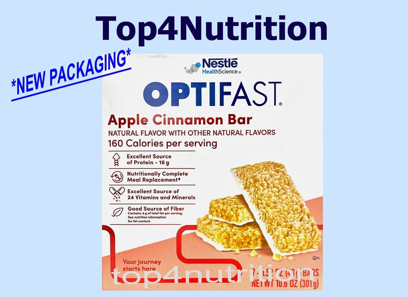 SALE!! OPTIFAST BARS - APPLE CINNAMON - 12 BOXES - 84 SERVINGS - EXP DEC OF 2025